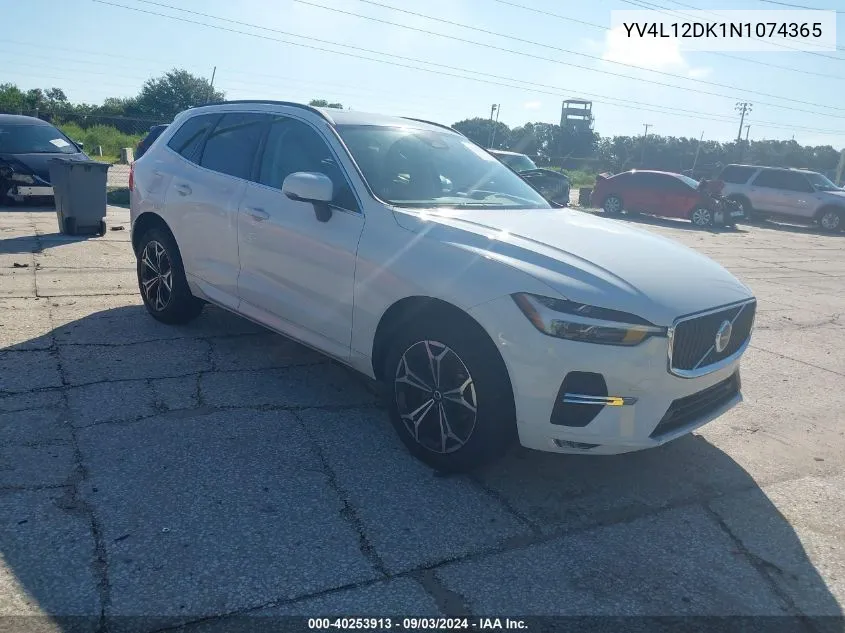 2022 Volvo Xc60 B5 Momentum VIN: YV4L12DK1N1074365 Lot: 40253913