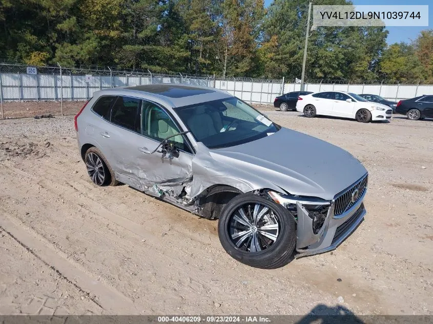 2022 Volvo Xc60 B5 Inscription VIN: YV4L12DL9N1039744 Lot: 40406209