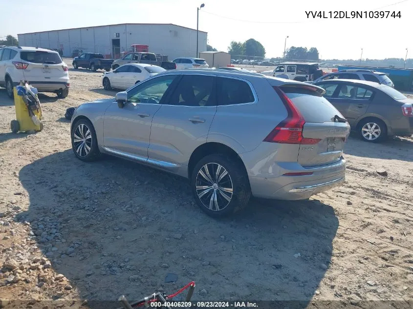 2022 Volvo Xc60 B5 Inscription VIN: YV4L12DL9N1039744 Lot: 40406209