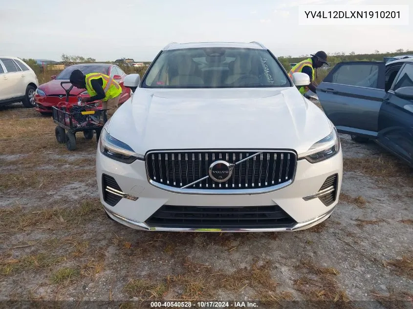 2022 Volvo Xc60 B5 Inscription VIN: YV4L12DLXN1910201 Lot: 40540528