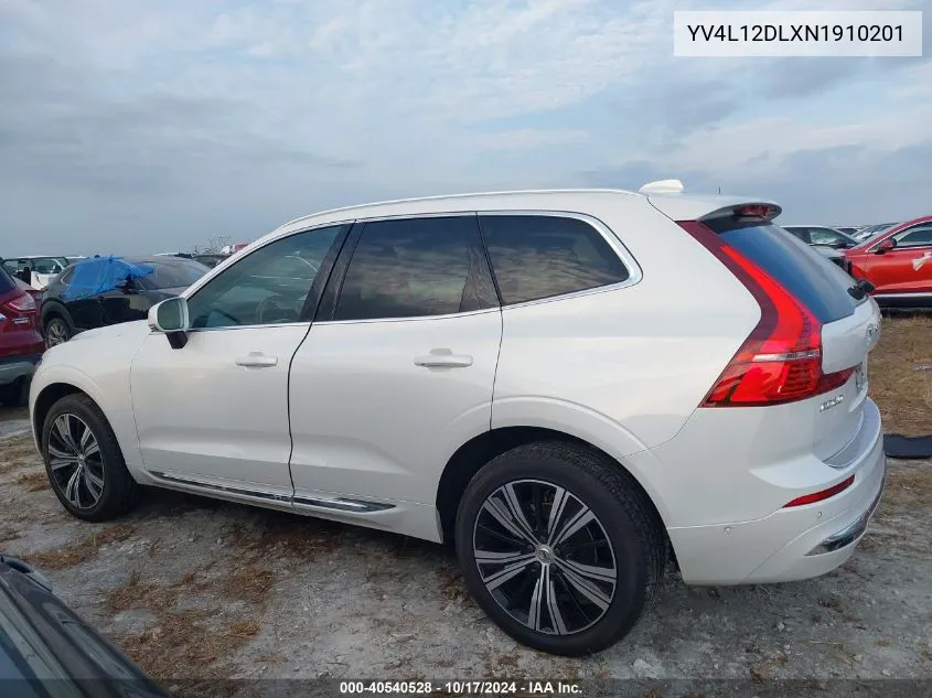 2022 Volvo Xc60 B5 Inscription VIN: YV4L12DLXN1910201 Lot: 40540528