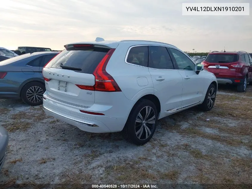 2022 Volvo Xc60 B5 Inscription VIN: YV4L12DLXN1910201 Lot: 40540528