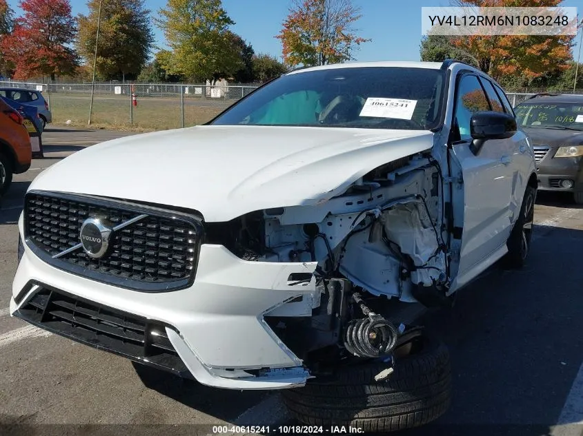 2022 Volvo Xc60 B5 R-Design VIN: YV4L12RM6N1083248 Lot: 40615241