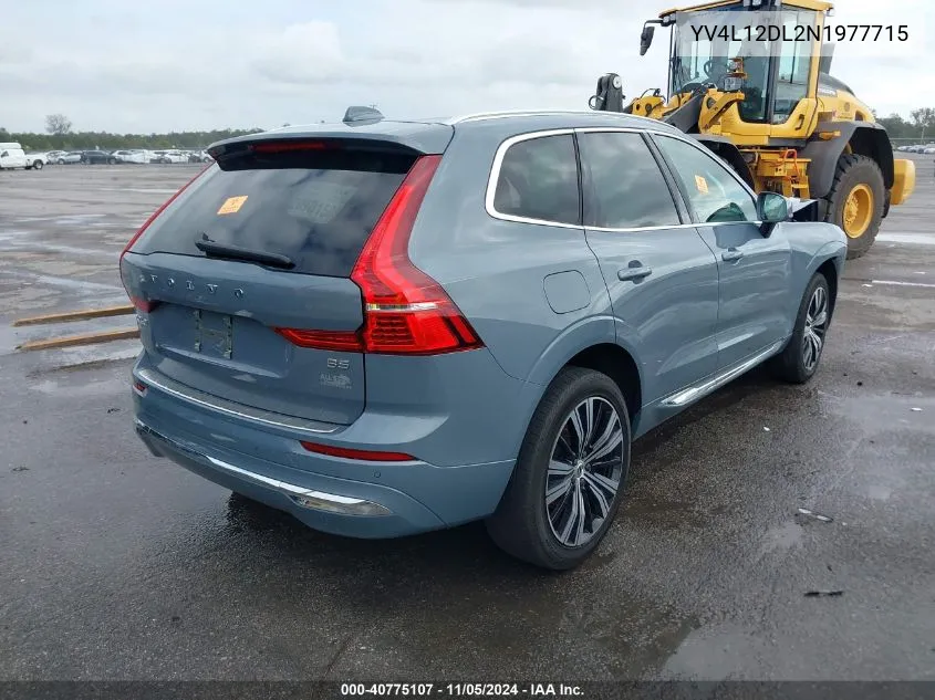 2022 Volvo Xc60 B5 Inscription VIN: YV4L12DL2N1977715 Lot: 40775107