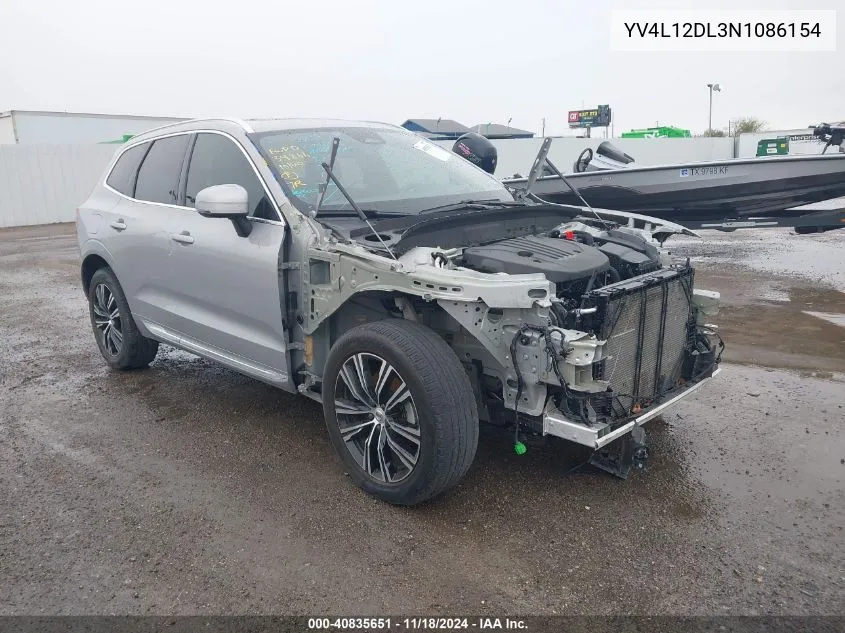 2022 Volvo Xc60 B5 Inscription VIN: YV4L12DL3N1086154 Lot: 40835651