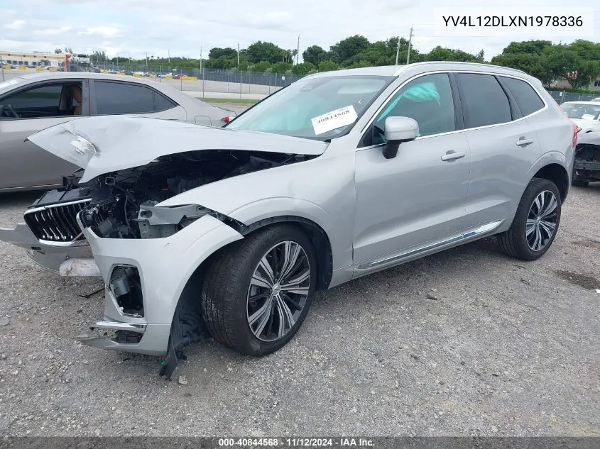 2022 Volvo Xc60 B5 Inscription VIN: YV4L12DLXN1978336 Lot: 40844568