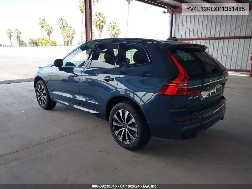 2023 Volvo Xc60 B5 Plus Dark Theme VIN: YV4L12RLXP1351485 Lot: 39238045