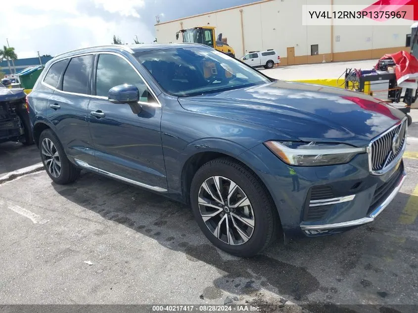 2023 Volvo Xc60 B5 Plus Bright Theme VIN: YV4L12RN3P1375967 Lot: 40217417