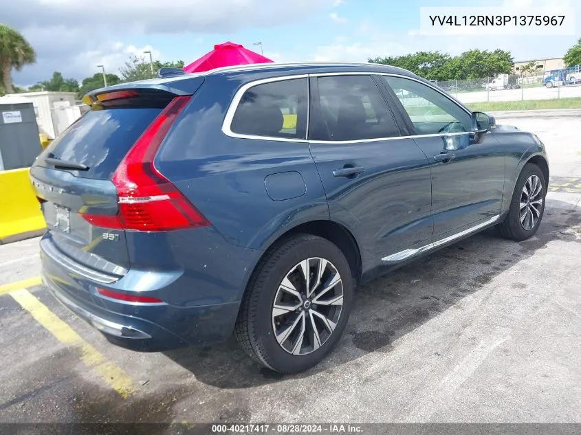 2023 Volvo Xc60 B5 Plus Bright Theme VIN: YV4L12RN3P1375967 Lot: 40217417