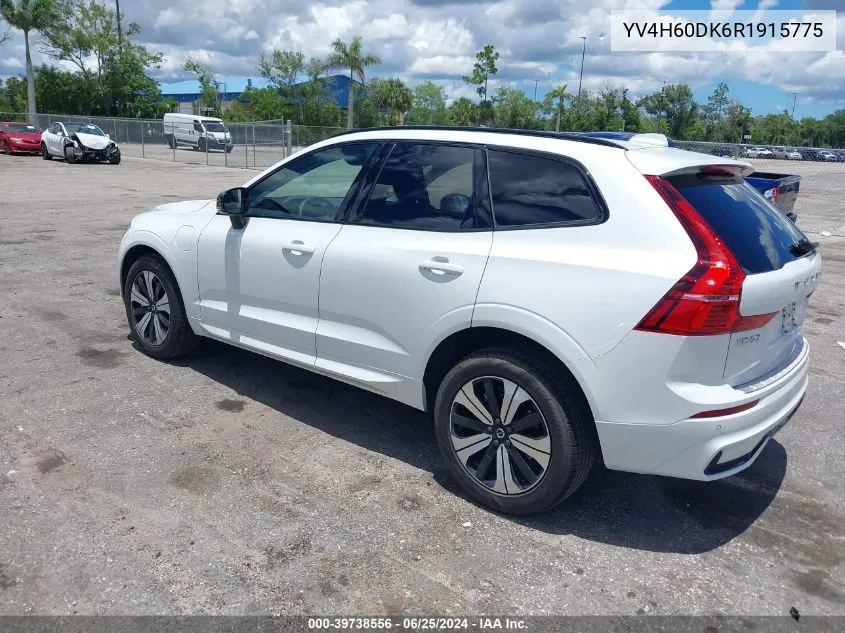 2024 Volvo Xc60 Recharge Plug-In Hybrid T8 Core Dark Theme VIN: YV4H60DK6R1915775 Lot: 39738556