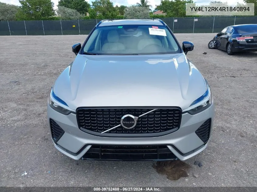 2024 Volvo Xc60 B5 Core Dark Theme VIN: YV4L12RK4R1840894 Lot: 39752488