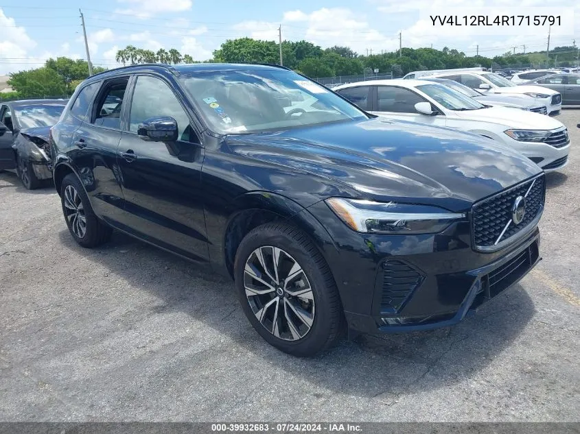 2024 Volvo Xc60 B5 Plus Dark Theme VIN: YV4L12RL4R1715791 Lot: 39932683