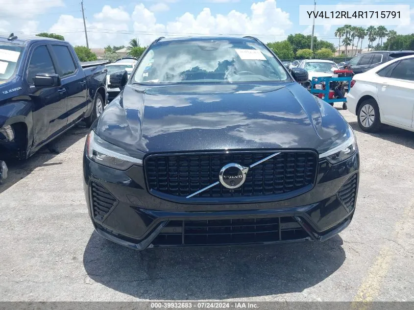 2024 Volvo Xc60 B5 Plus Dark Theme VIN: YV4L12RL4R1715791 Lot: 39932683