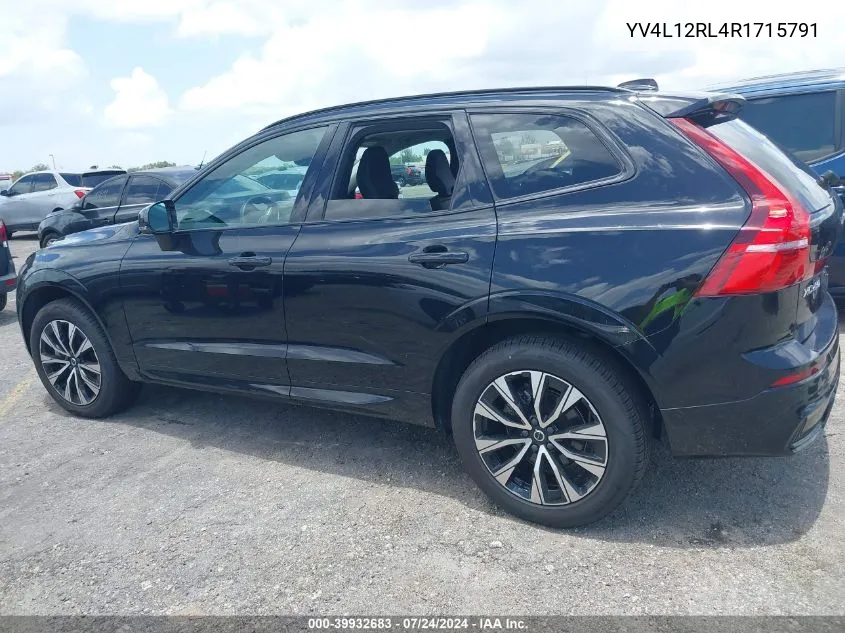 2024 Volvo Xc60 B5 Plus Dark Theme VIN: YV4L12RL4R1715791 Lot: 39932683