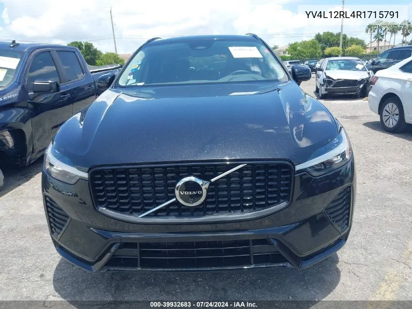 2024 Volvo Xc60 B5 Plus Dark Theme VIN: YV4L12RL4R1715791 Lot: 39932683