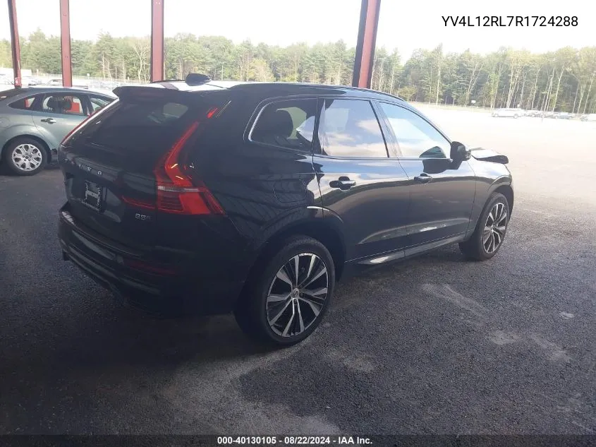 2024 Volvo Xc60 B5 Plus Dark Theme VIN: YV4L12RL7R1724288 Lot: 40130105