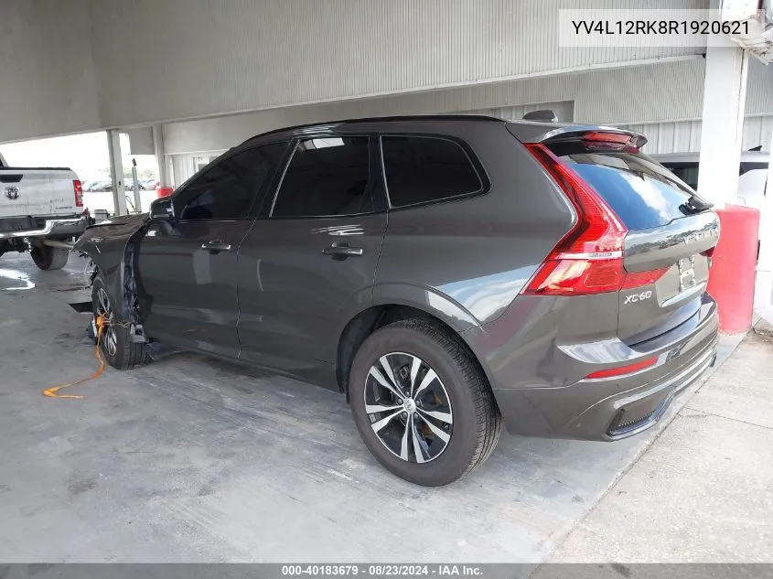 2024 Volvo Xc60 B5 Core Dark Theme VIN: YV4L12RK8R1920621 Lot: 40183679