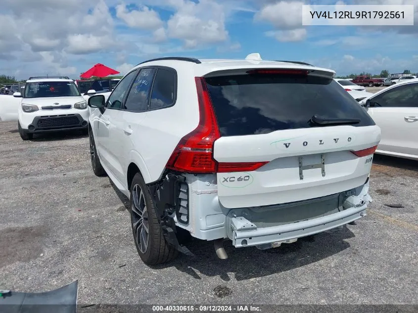 2024 Volvo Xc60 Plus VIN: YV4L12RL9R1792561 Lot: 40330615