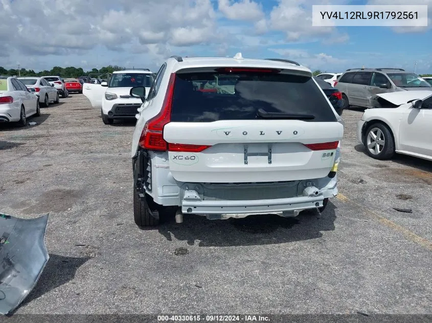 2024 Volvo Xc60 Plus VIN: YV4L12RL9R1792561 Lot: 40330615