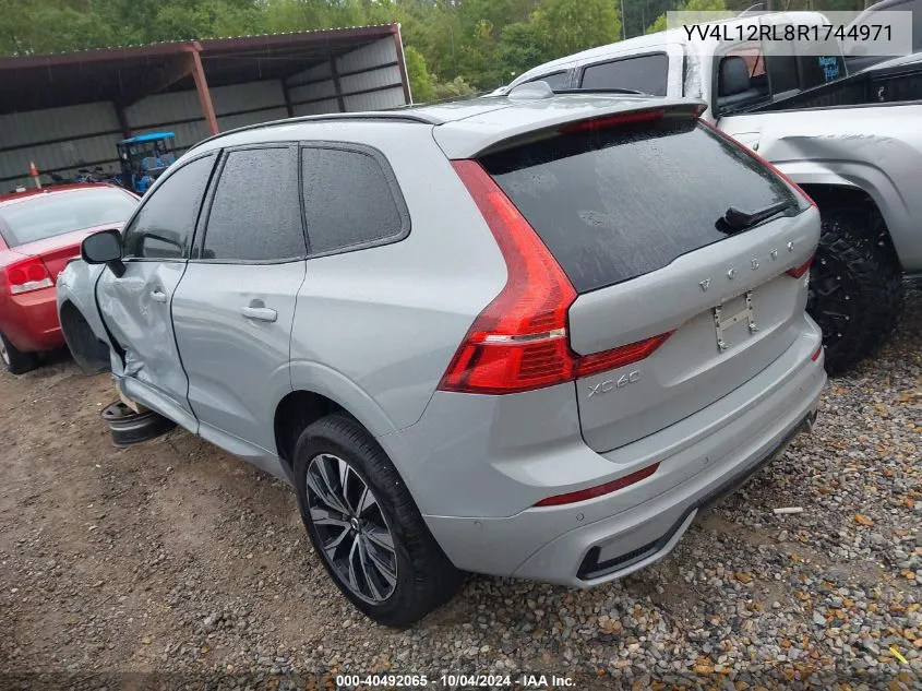 2024 Volvo Xc60 B5 Plus Dark Theme VIN: YV4L12RL8R1744971 Lot: 40492065