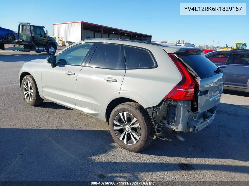 2024 Volvo Xc60 B5 Core Dark Theme VIN: YV4L12RK6R1829167 Lot: 40766168