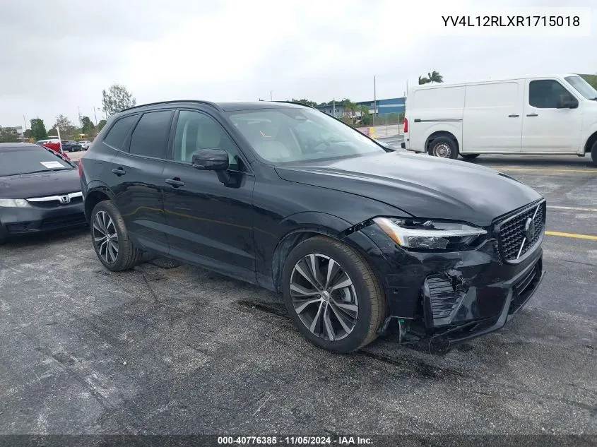 2024 Volvo Xc60 B5 Plus Dark Theme VIN: YV4L12RLXR1715018 Lot: 40776385