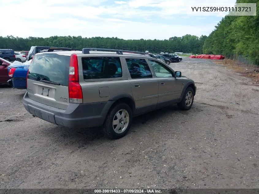 YV1SZ59H031113721 2003 Volvo Xc70 2.5T