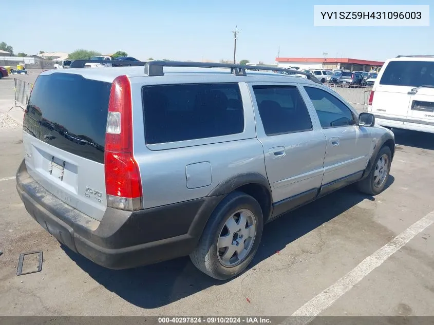 2003 Volvo Xc70 2.5T VIN: YV1SZ59H431096003 Lot: 40297824