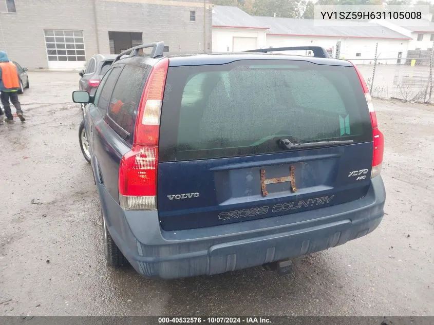 2003 Volvo Xc70 2.5T VIN: YV1SZ59H631105008 Lot: 40532576