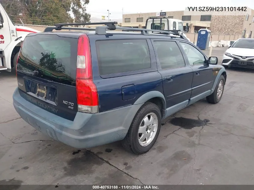 2003 Volvo Xc70 2.5T VIN: YV1SZ59H231101442 Lot: 40753188