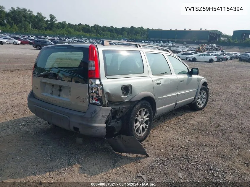 2004 Volvo Xc70 2.5T VIN: YV1SZ59H541154394 Lot: 40057021