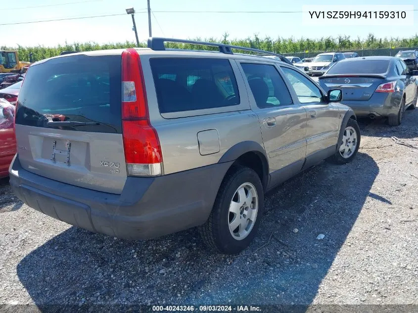 2004 Volvo Xc70 2.5T VIN: YV1SZ59H941159310 Lot: 40243246