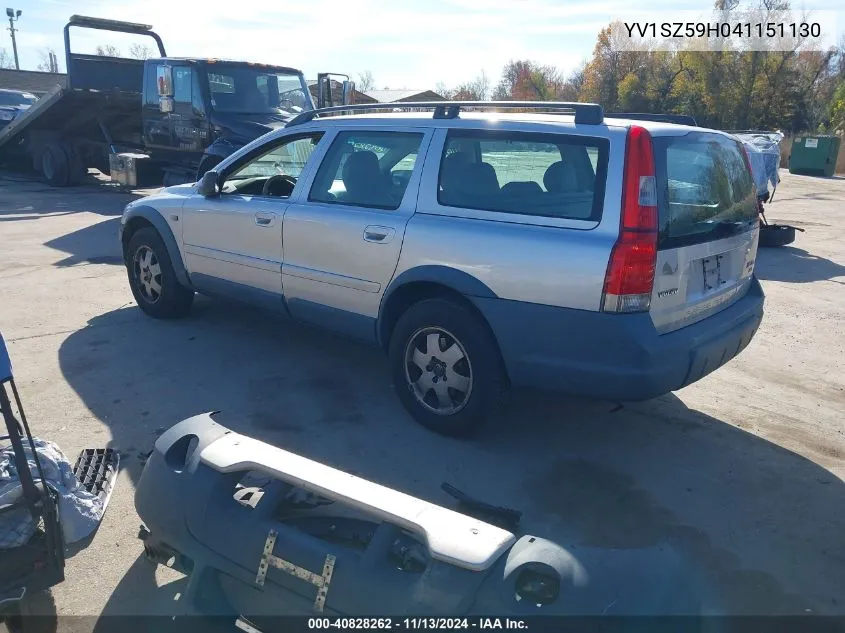 2004 Volvo Xc70 2.5T VIN: YV1SZ59H041151130 Lot: 40828262