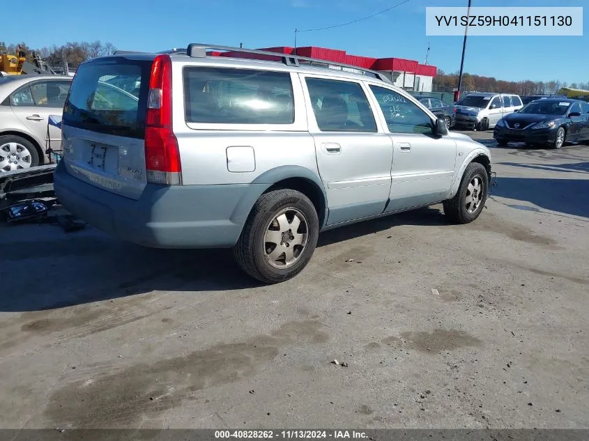 2004 Volvo Xc70 2.5T VIN: YV1SZ59H041151130 Lot: 40828262