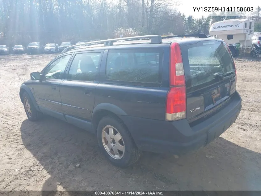 2004 Volvo Xc70 2.5T VIN: YV1SZ59H141150603 Lot: 40876341