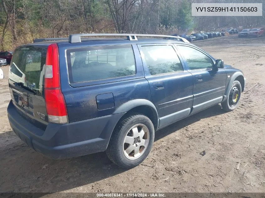 2004 Volvo Xc70 2.5T VIN: YV1SZ59H141150603 Lot: 40876341