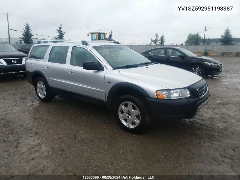 2005 Volvo Xc70 VIN: YV1SZ592951193387 Lot: 12083399