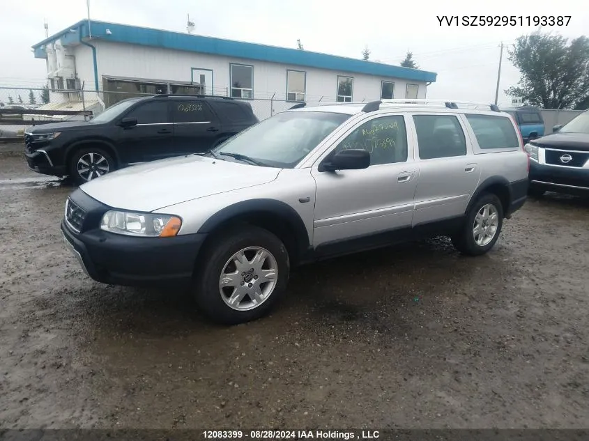 YV1SZ592951193387 2005 Volvo Xc70