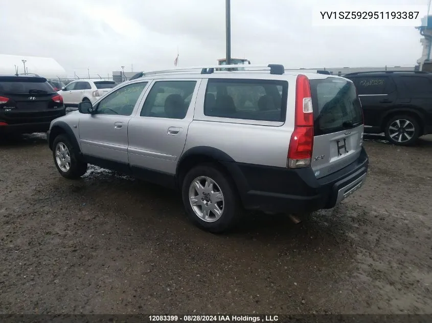 YV1SZ592951193387 2005 Volvo Xc70