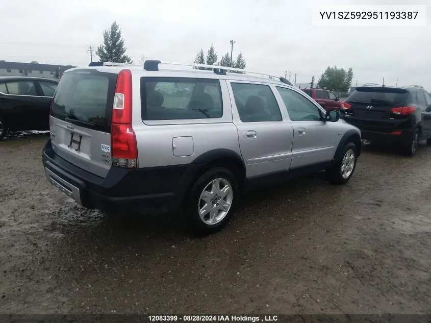 2005 Volvo Xc70 VIN: YV1SZ592951193387 Lot: 12083399