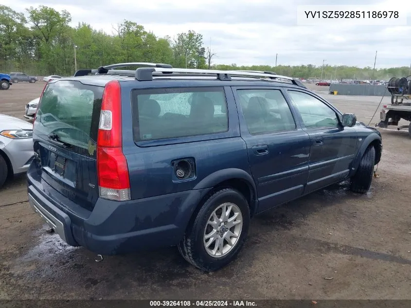 2005 Volvo Xc70 2.5T Awd VIN: YV1SZ592851186978 Lot: 39264108