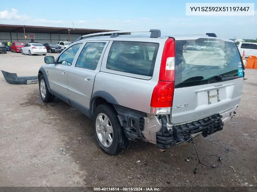 2005 Volvo Xc70 2.5T Awd VIN: YV1SZ592X51197447 Lot: 40114514