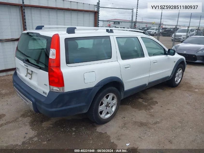 2005 Volvo Xc70 2.5T Awd VIN: YV1SZ592851180937 Lot: 40231848