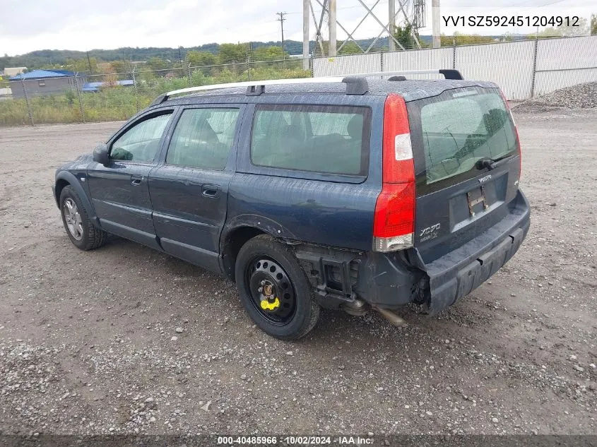 YV1SZ592451204912 2005 Volvo Xc70 2.5T Awd