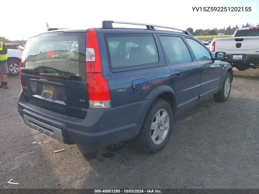 2005 Volvo Xc70 2.5T Awd VIN: YV1SZ592251202155 Lot: 40501280