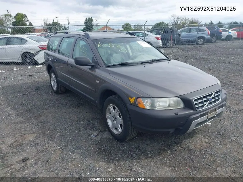 2005 Volvo Xc70 2.5T Awd VIN: YV1SZ592X51204025 Lot: 40535370