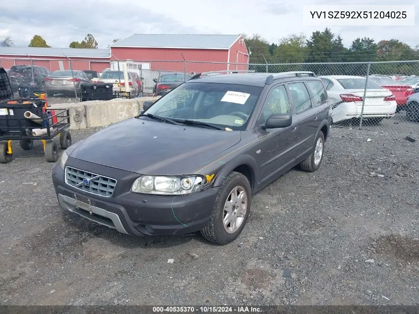 2005 Volvo Xc70 2.5T Awd VIN: YV1SZ592X51204025 Lot: 40535370