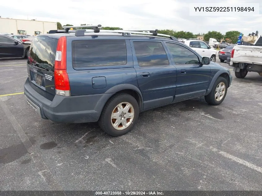 2005 Volvo Xc70 2.5T Awd VIN: YV1SZ592251198494 Lot: 40723058