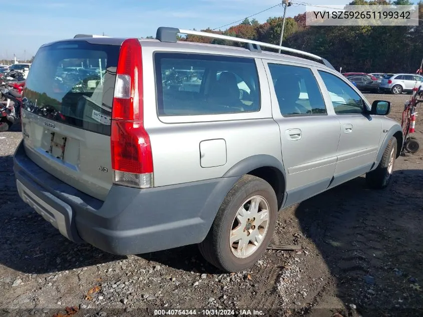 2005 Volvo Xc70 2.5T Awd VIN: YV1SZ592651199342 Lot: 40754344