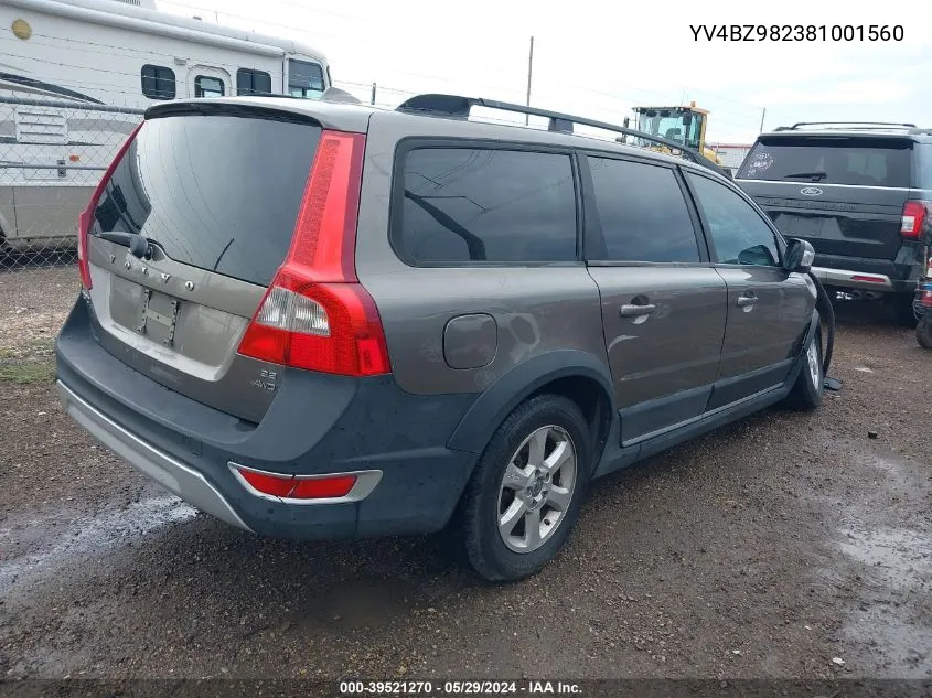 2008 Volvo Xc70 3.2 VIN: YV4BZ982381001560 Lot: 39521270